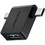 Адаптер Ugreen 30453 2 in1 micro-USB/Type-C Black чорний - мініатюра 1