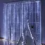 Новогодняя светодиодная гирлянда-штора Роса 3x2 м с 200 белыми LED лампочками и питанием USB - миниатюра 7