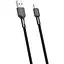 Кабель XO NB182 2.4A USB Cable lighting Чорний - мініатюра 1