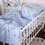 Комплект постельного белья MirSon Бязь 20-0037 Cute blue zebra 160x220 см голубой (2200010270792) - миниатюра 1