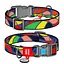 Нашийник для собак нейлоновий Waudog Nylon з QR-паспортом "Вітраж" пластиковий фастекс Ш 25 мм Д 33-49 см - мініатюра 1
