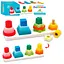 Дерев'яна іграшка-геосортер Limo Toy "Веселка" 16 фігурок MD1216 - мініатюра 1
