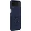 Оригінальний силіконовий чохол із кільцем Samsung для Galaxy Z Flip4 Silicone Cover with Ring Navy EF-PF721TNEGUA - мініатюра 1