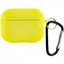 Силіконовий футляр з мікрофіброю для навушників Airpods Pro Жовтий / Bright Yellow - мініатюра 1