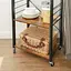 Стеллаж Leobert Dash в стиле Loft с колесиками коричневый - миниатюра 3