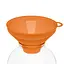 Воронка (лейка) Ø 15,5 см пластиковая с широким горлом на банку, Kitchette Оранжевый 86411 - миниатюра 4