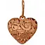 Золотая подвеска "Сердце". 440723 - миниатюра 1