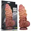 Фалоімітатор Dual-Layered 9.5'' Silicone Nature Cock 24 см коричневий - мініатюра 13