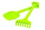 Игрушечная Лопатка + грабельки Гулливер ТехноК 1424TXK Зеленый - миниатюра 1