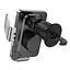 Автотримач з БЗП Hoco HW7 Transparent Discovery Edition (air outlet) Metal gray - мініатюра 5