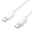 Дата кабель Hoco X113 Beneficio Type-C to Type-C 60W (1m) White - миниатюра 2