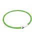 Світлодіодний нашийник Croci 40 см з USB для зарядки зелений - мініатюра 1