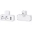 Розетка-двійник із заземленням Voltronic F-302 White 2 розетки+3USB (1А) 2500W 10A 220V - мініатюра 3