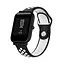 Ремешок силиконовый Boorui для часов 20 мм Nike design черный с белым (с кнопкой) - миниатюра 4
