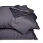 Літній постільний комплект MirSon Line Satin Premium Iron grey Ecosilk Полуторний (2200010974690) - мініатюра 7