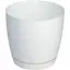 Горщик для квітів Form-Plastic Тоскана кругла-13 1.6 л білий (0741-011) - мініатюра 1