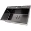 Черная мойка для кухни Nett NB-7048 из нержавейки с PVD покрытием многофункциональная - миниатюра 3