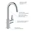 Смеситель для раковины Grohe QuickFix StartEdge L-Size 24201001, Хром - миниатюра 6