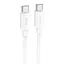 Дата кабель Hoco X96 Hyper Type-C to Type-C 60W (1m) White - мініатюра 1