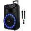 Портативная колонка ZPX ZXX-1011 с 2 микрофонами и пультом Акустическая система 800Вт RGB подсветка Черный - миниатюра 1