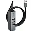Перехідник HUB Hoco HB1D USB to USB2.0*3+RJ45 Metal gray - мініатюра 4