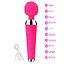 Вибратор G-точки розовый из силикона 20 см 10 режимов вибрации - миниатюра 2