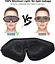Маска для очей WellSync для сну, 3D контурна маска для сну, пов'язка на очі, накладки на очі з регульованим ремінцем, блокування - мініатюра 5