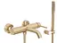 Смеситель для ванны Rea Lungo brushed gold настенный REA-B8010 Золотой - миниатюра 1
