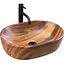 Умивальник Rea Amelia wood matt накладний REA-U5060, Коричневий - мініатюра 1
