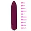 Водонепроницаемый виброшар с 10 уровнями скорости 9,3 см, бордовый, K112-11 - миниатюра 2