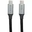 Кабель PowerPlant USB3.1, USB-C - USB-C, 20Gbps, 100W, 20V/5A, 4K/60HZ, 1м - миниатюра 1