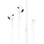 Навушники HOCO M1 Max crystal earphones for iP with mic White - мініатюра 4