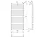 Водяна рушникосушка Mario Преміум Турин 900x430/400, Хром - мініатюра 2