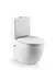 Унитаз - компакт Roca Meridian-N Rimless с сидением Soft Close A34224L000+A341240000+A8012AC00B, Белый - миниатюра 1