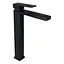 Смеситель для умывальника Qtap Gemini высокий QTGEM269BLM45678 Black matt Черный матовый - миниатюра 1