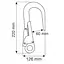 Карабін Camp Hook 60 mm Silver (1060-984) - мініатюра 2