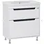 Тумба підлогова Sanwerk Грета 70 Білий з умивальником Qtap (MV0000884) Білий - мініатюра 1