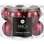 Комплект ялинкових куль Mica Decorations скляні 6 см вишневі 10 шт. (1180961) - мініатюра 1