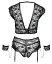 Комплект Cottelli Bondage Bra Set 4XL чорний - мініатюра 6