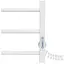 Электрический полотенцесушитель Laris Зебра Альфа ЧФ8 500x800 Э правый R3 77700074, Белый, Правое, Электронный - миниатюра 5