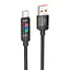Кабель Hoco U126 Lantern charging data cable USB-A to Type-C 1,2 м 5A черный - миниатюра 1