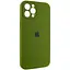 Чехол Silicone Case Full Camera Protective AA для Apple iPhone 12 Pro Max 6.7 Зеленый/Dark Olive - миниатюра 2