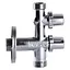 Кран шаровой угловой двойной Arco 1/2″х1/2″х1/2″ COMB15MAC 000019853 - миниатюра 2