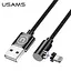 Кабель Usams Магнитный Lightning Right-angle Magnetic Charging Cable U54 US-SJ444 1 м 2A - миниатюра 3