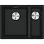 Кухонна мийка Franke Franke Maris, фраграніт, прямокутник, без крил, 553х433х200мм, чаша - 1.5, під стільницю, MRG 160, чорний матовий - мініатюра 1