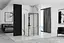 Душова кабіна Rea Rapid Slide 80x100 black REA-K6421 + REA-K6400, Чорний матовий, Універсальна, прозорий - мініатюра 3
