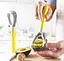 Нож для удаления сердцевины яблока авокадо фруктов пластиковый многофункциональный 5 в 1, Qsheng 84836 - миниатюра 5