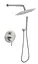 Душова система прихованого монтажу Wezer EKO17В-01, вилив - перемикач на лійку, 2-функції, Нержавіюча сталь - мініатюра 2