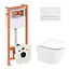Набор: Qtap Scorpio Ultra Quiet унитаз подвесной QT1433053EUQW + Nest комплект инсталляции 4в1 (линейная клавиша White) QT0133M425 + M08V1384W - миниатюра 1