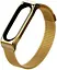 Металлический ремешок на магните для Xiaomi Mi Band 5/6 Metal Melanese Loop, золотистый - миниатюра 1
